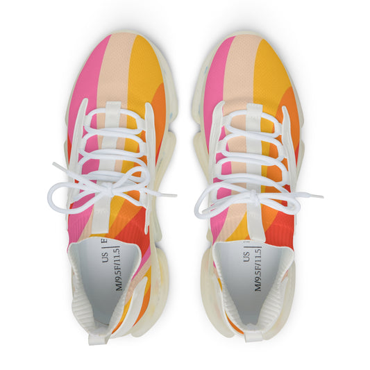 Men's Mesh Sneakers — Vibrant Gradient Athletic Shoes for Summer, Casual Running & Streetwear