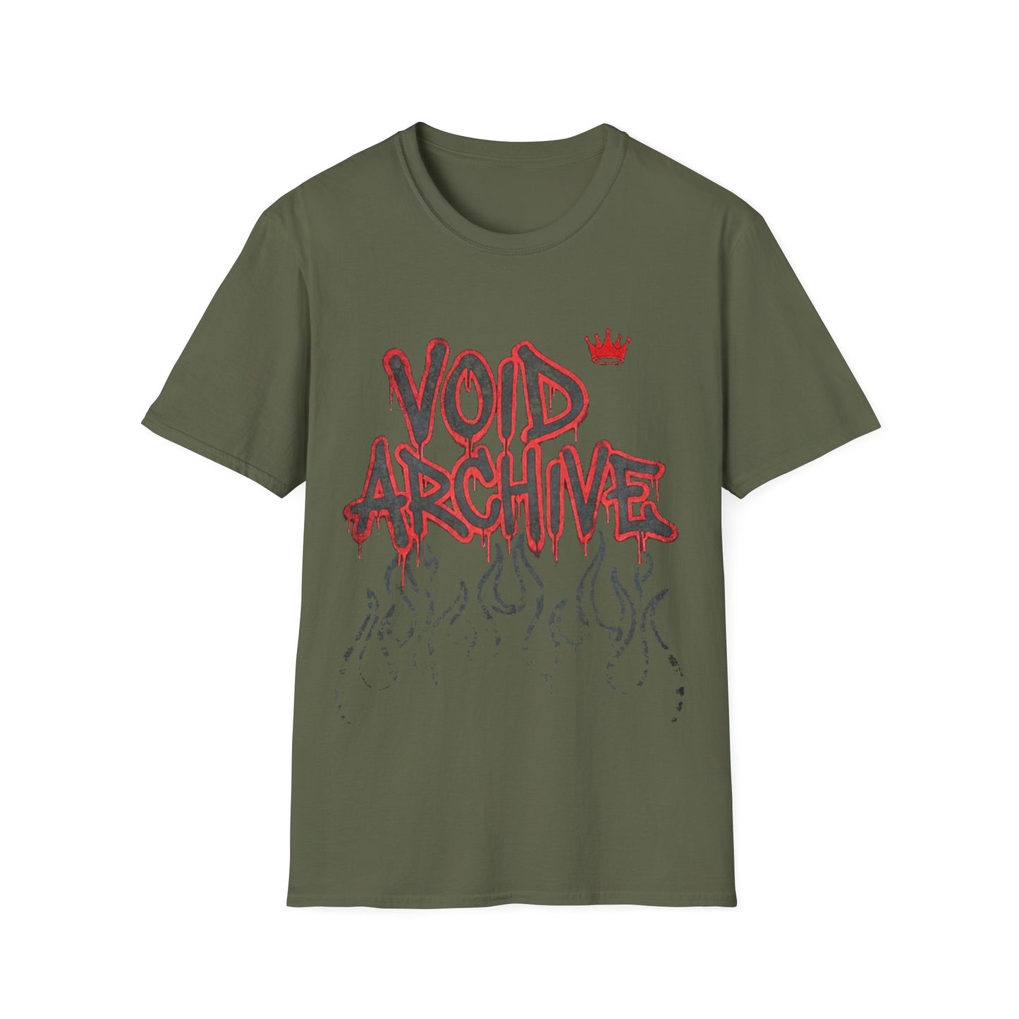 Void Archive Graphic T-Shirt — Grunge Flame Streetwear