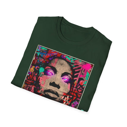 Street Art Archive T‑Shirt — Neon Portrait Graphic Tee