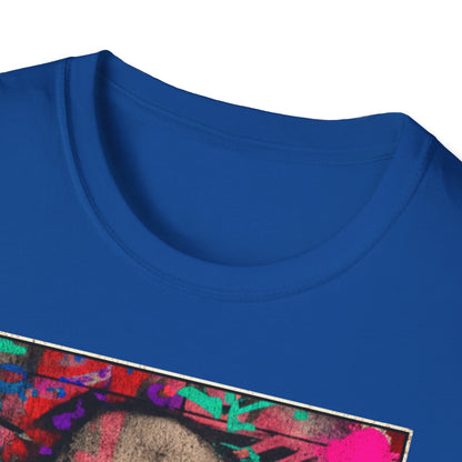 Street Art Archive T‑Shirt — Neon Portrait Graphic Tee