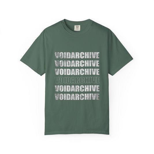 VoidArchive Graphic T-Shirt — Distressed Stacked Logo Tee