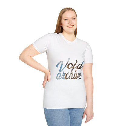 Void Archive T-Shirt — Abstract Script Graphic Tee