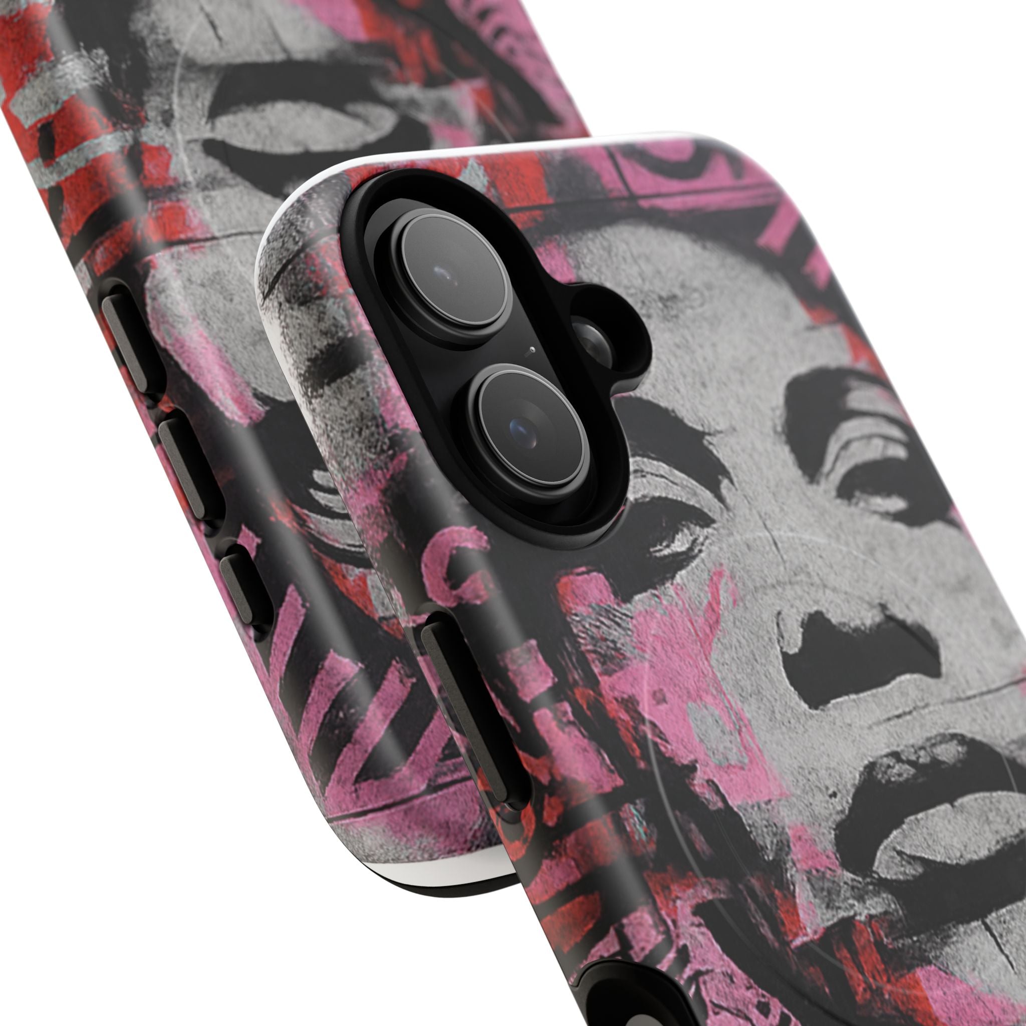Graffiti Portrait Tough Magnetic Phone Case — Urban Street Art iPhone Cover