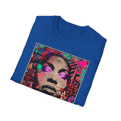 Street Art Archive T‑Shirt — Neon Portrait Graphic Tee
