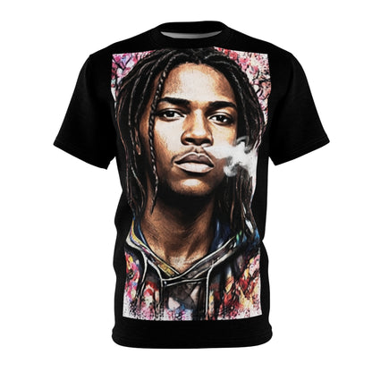 Portrait Graphic Tee — Urban Dreadlocks Smoke Art Shirt