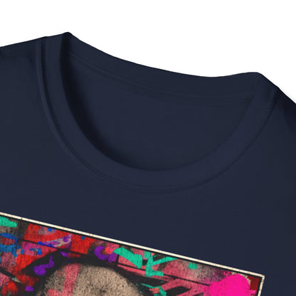 Street Art Archive T‑Shirt — Neon Portrait Graphic Tee