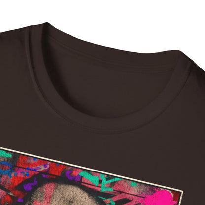 Street Art Archive T‑Shirt — Neon Portrait Graphic Tee