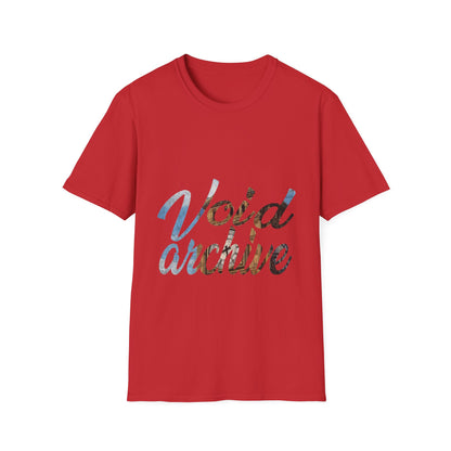 Void Archive T-Shirt — Abstract Script Graphic Tee