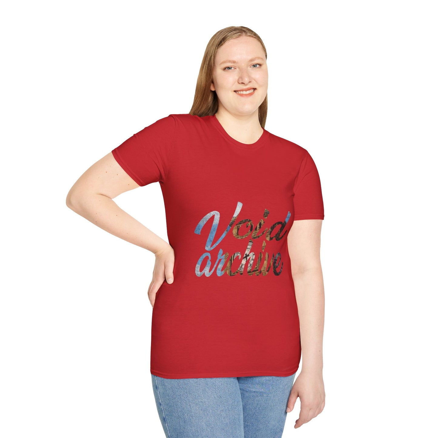 Void Archive T-Shirt — Abstract Script Graphic Tee
