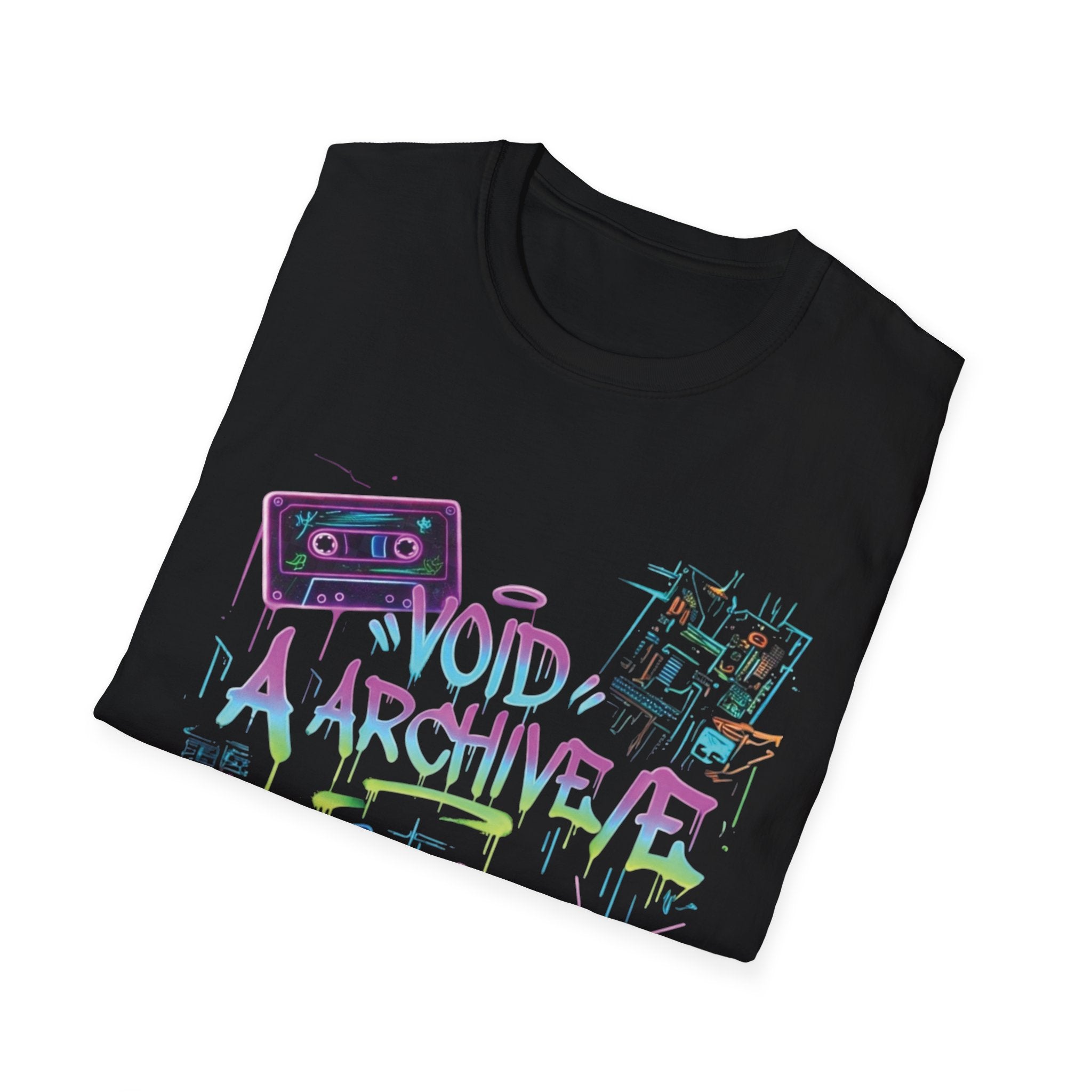 Retro Cassette 'Avoid Archive' Graphic T-Shirt
