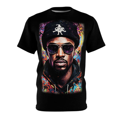 Street Art Portrait T-Shirt – Colorful Urban Rapper Graphic Tee
