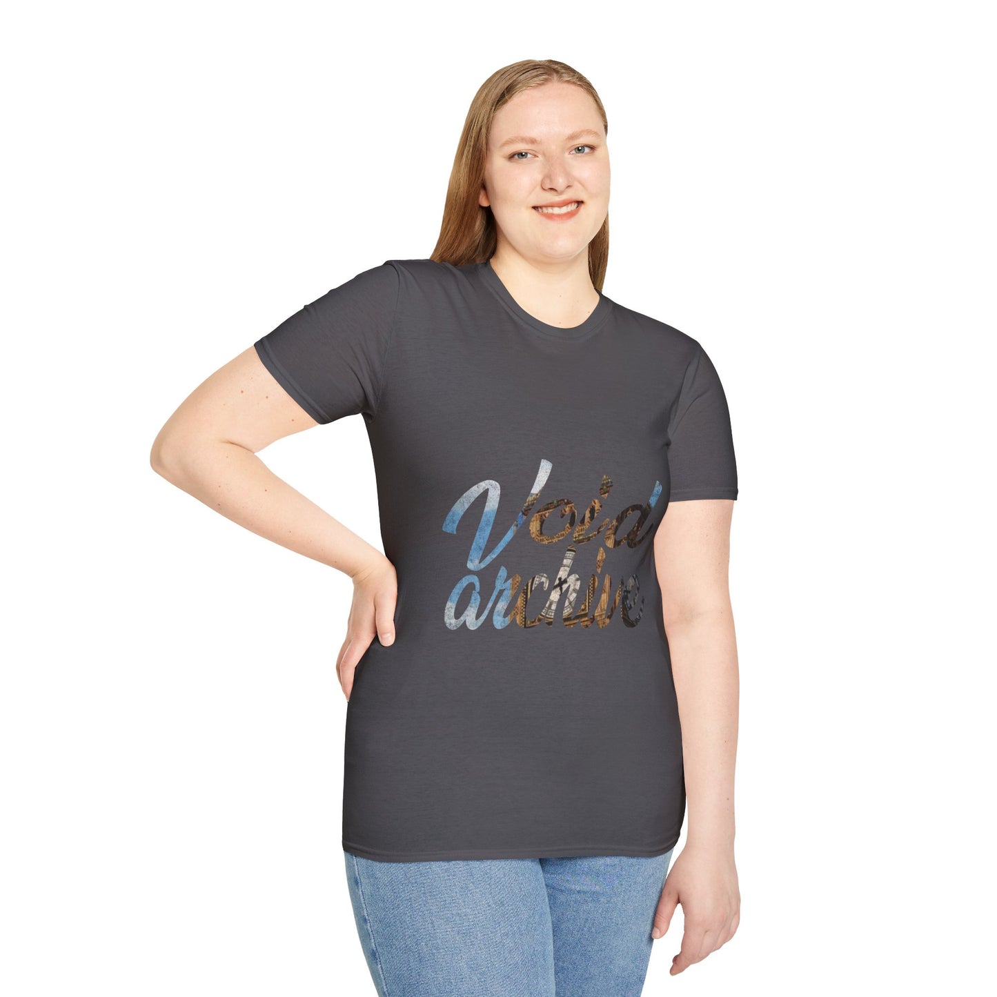 Void Archive T-Shirt — Abstract Script Graphic Tee