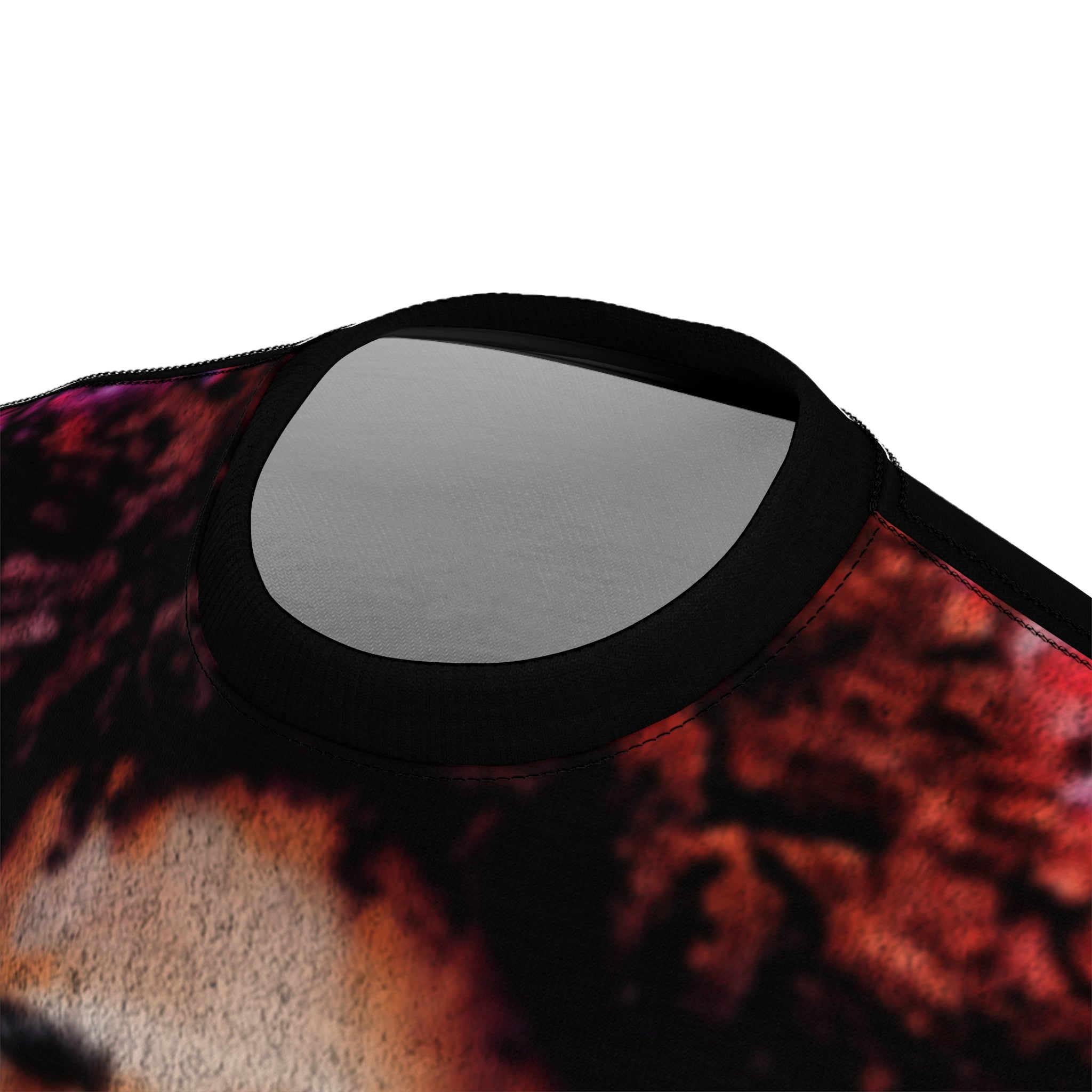 Artistic Portrait Tee — Vibrant Abstract Face All-Over Print