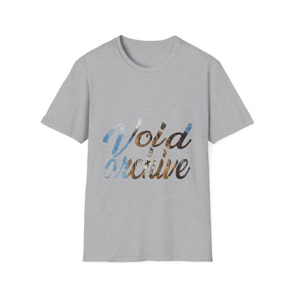 Void Archive T-Shirt — Abstract Script Graphic Tee