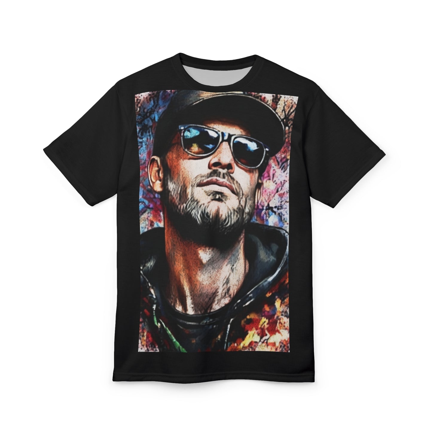 Portrait Graphic Tee — Urban Street Artist Photo Print