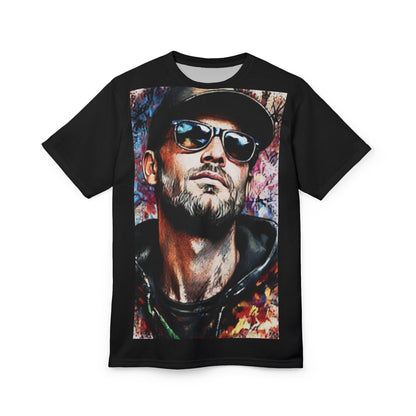 Portrait Graphic Tee — Urban Street Artist Photo Print