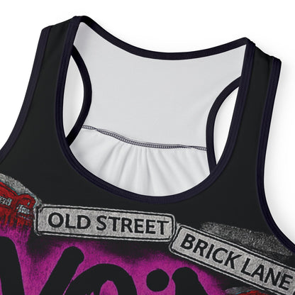 Void Archive Graffiti Tank Top — Brick Lane Street Art Women's Racerback