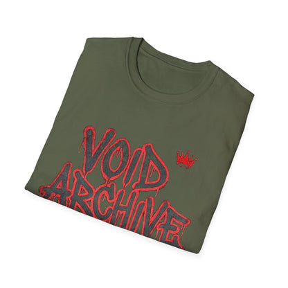Void Archive Graphic T-Shirt — Grunge Flame Streetwear
