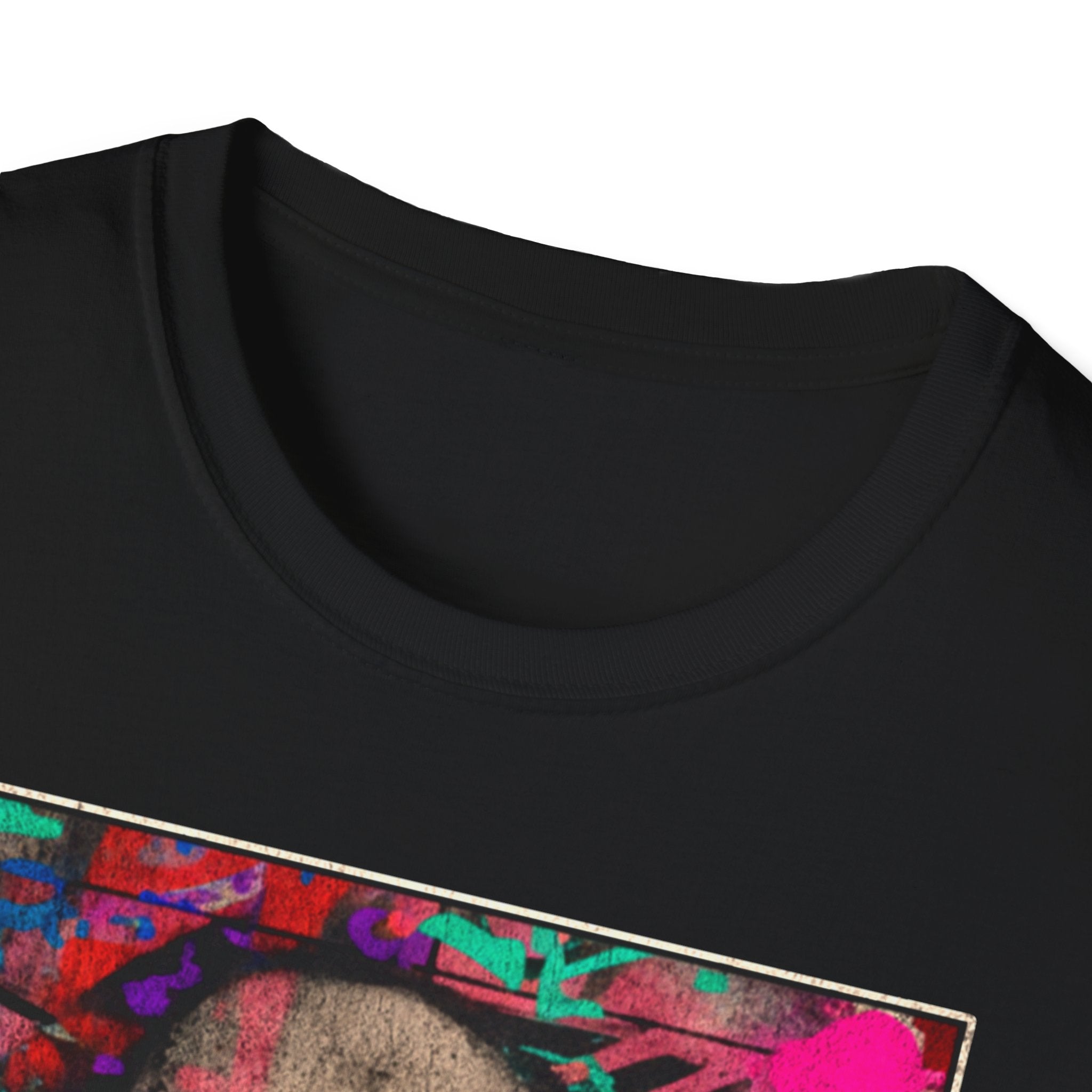 Street Art Archive T‑Shirt — Neon Portrait Graphic Tee