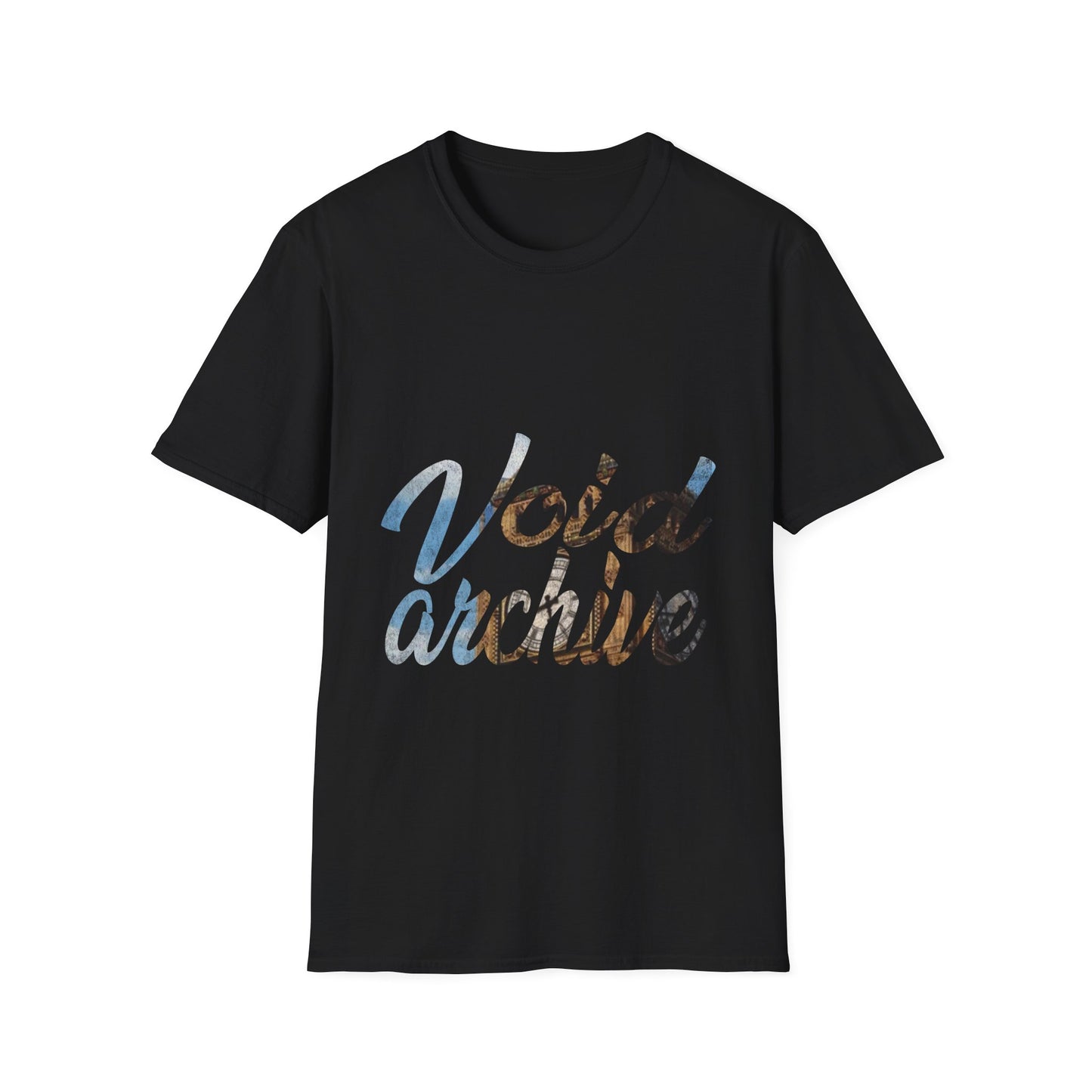 Void Archive T-Shirt — Abstract Script Graphic Tee