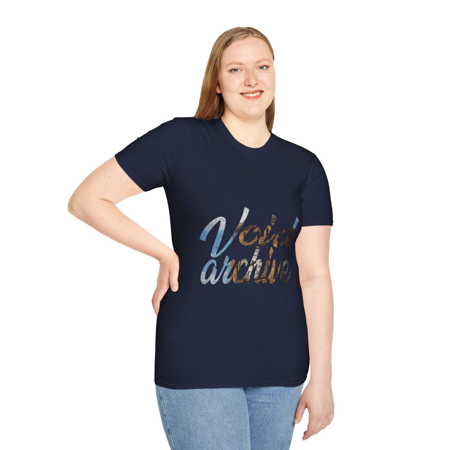 Void Archive T-Shirt — Abstract Script Graphic Tee