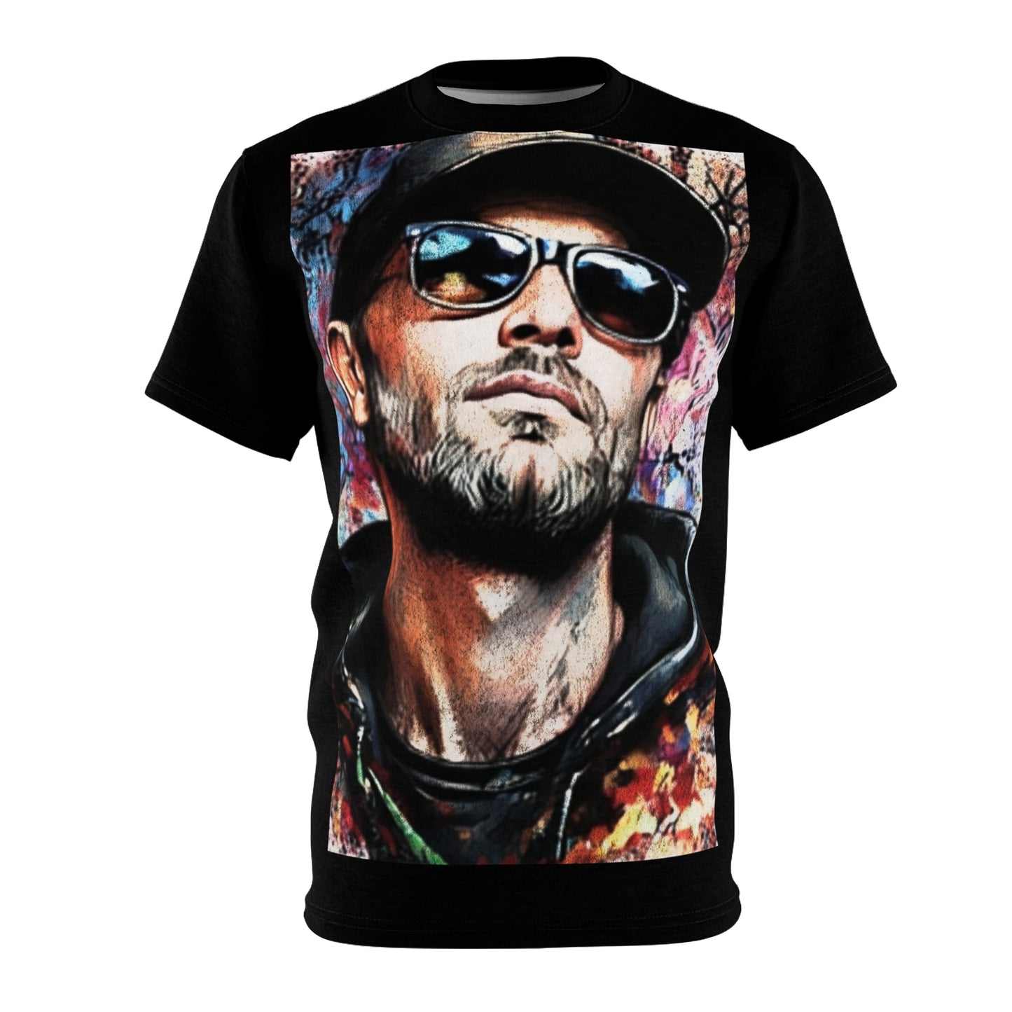 Portrait Graphic Tee — Urban Street Artist Photo Print