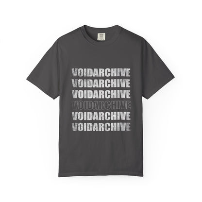 VoidArchive Graphic T-Shirt — Distressed Stacked Logo Tee