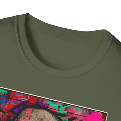 Street Art Archive T‑Shirt — Neon Portrait Graphic Tee