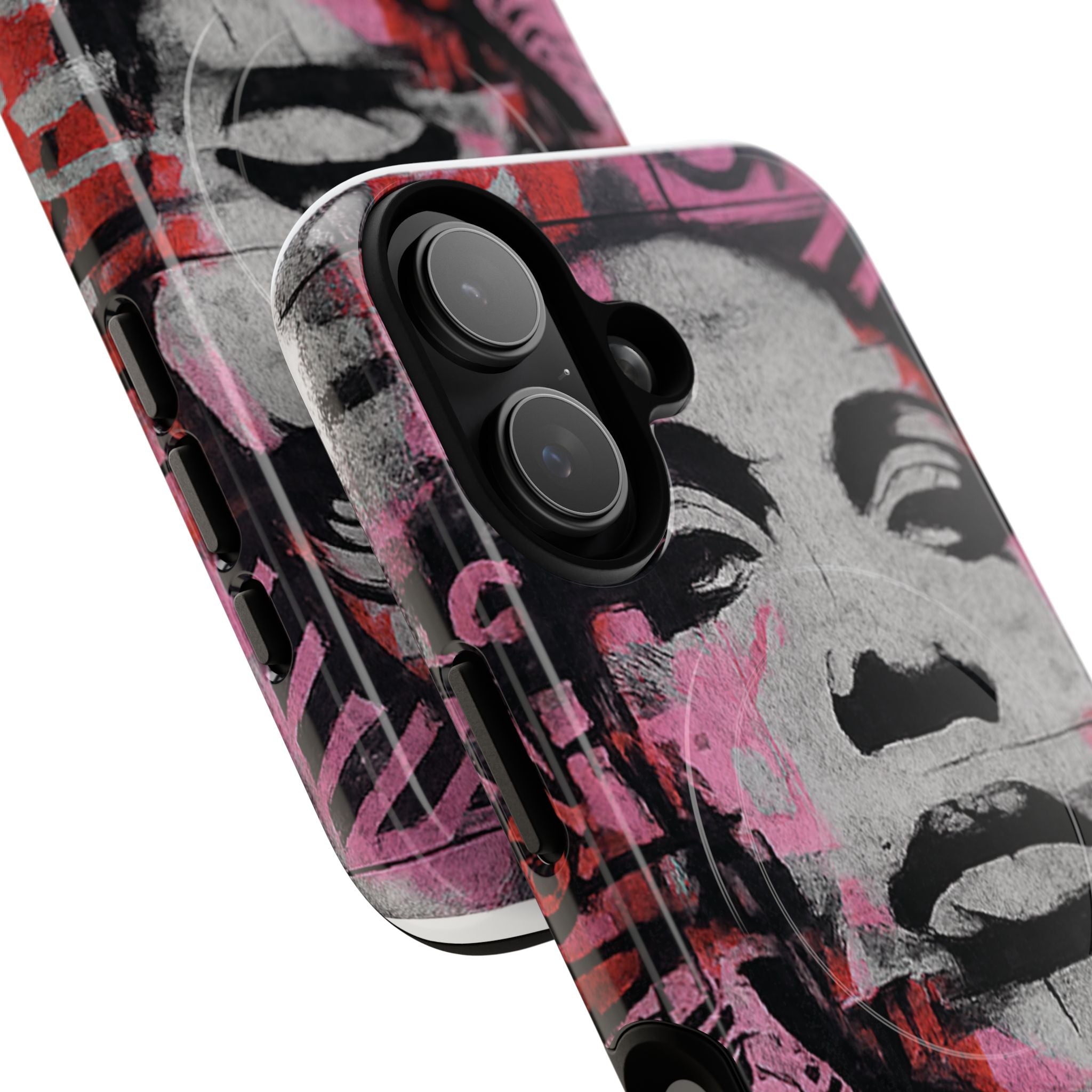 Graffiti Portrait Tough Magnetic Phone Case — Urban Street Art iPhone Cover