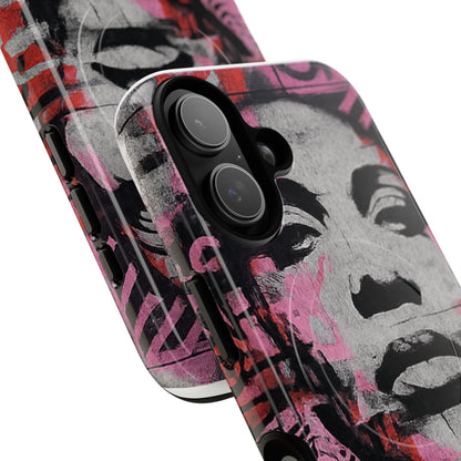 Graffiti Portrait Tough Magnetic Phone Case — Urban Street Art iPhone Cover