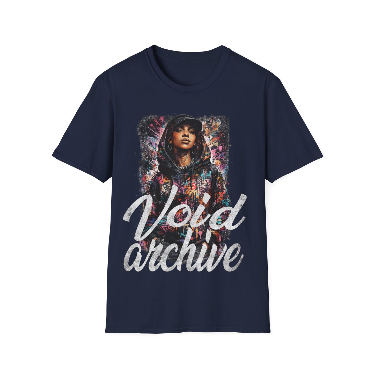 Graphic T-Shirt — 'Void Archive' Urban Portrait Streetwear