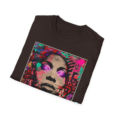 Street Art Archive T‑Shirt — Neon Portrait Graphic Tee