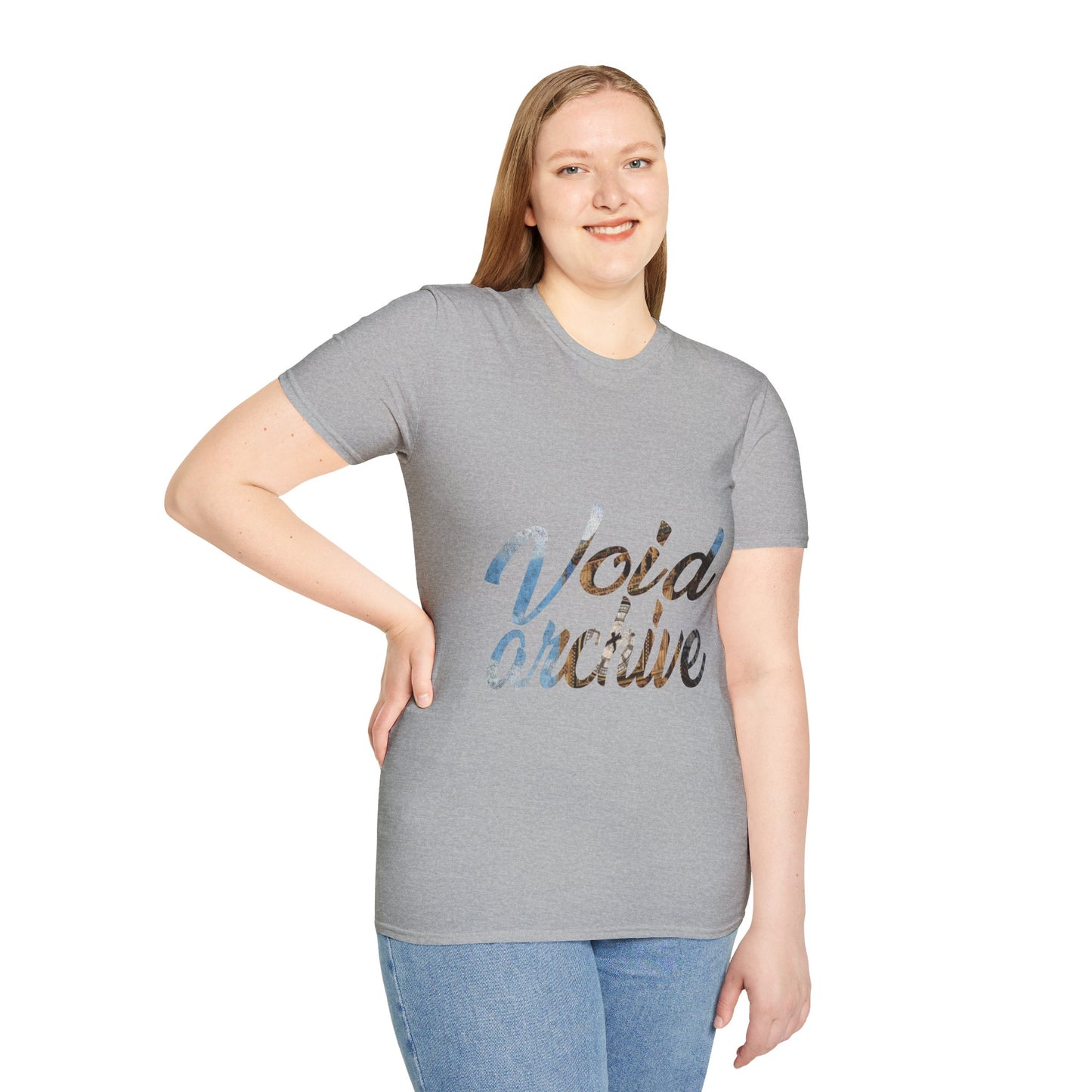 Void Archive T-Shirt — Abstract Script Graphic Tee