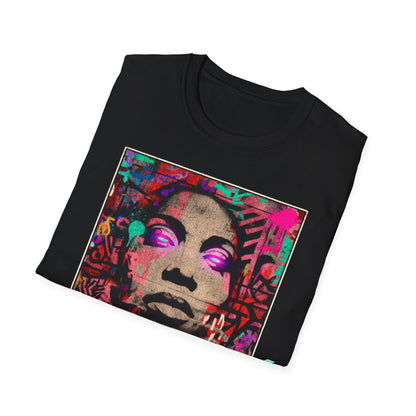 Street Art Archive T‑Shirt — Neon Portrait Graphic Tee