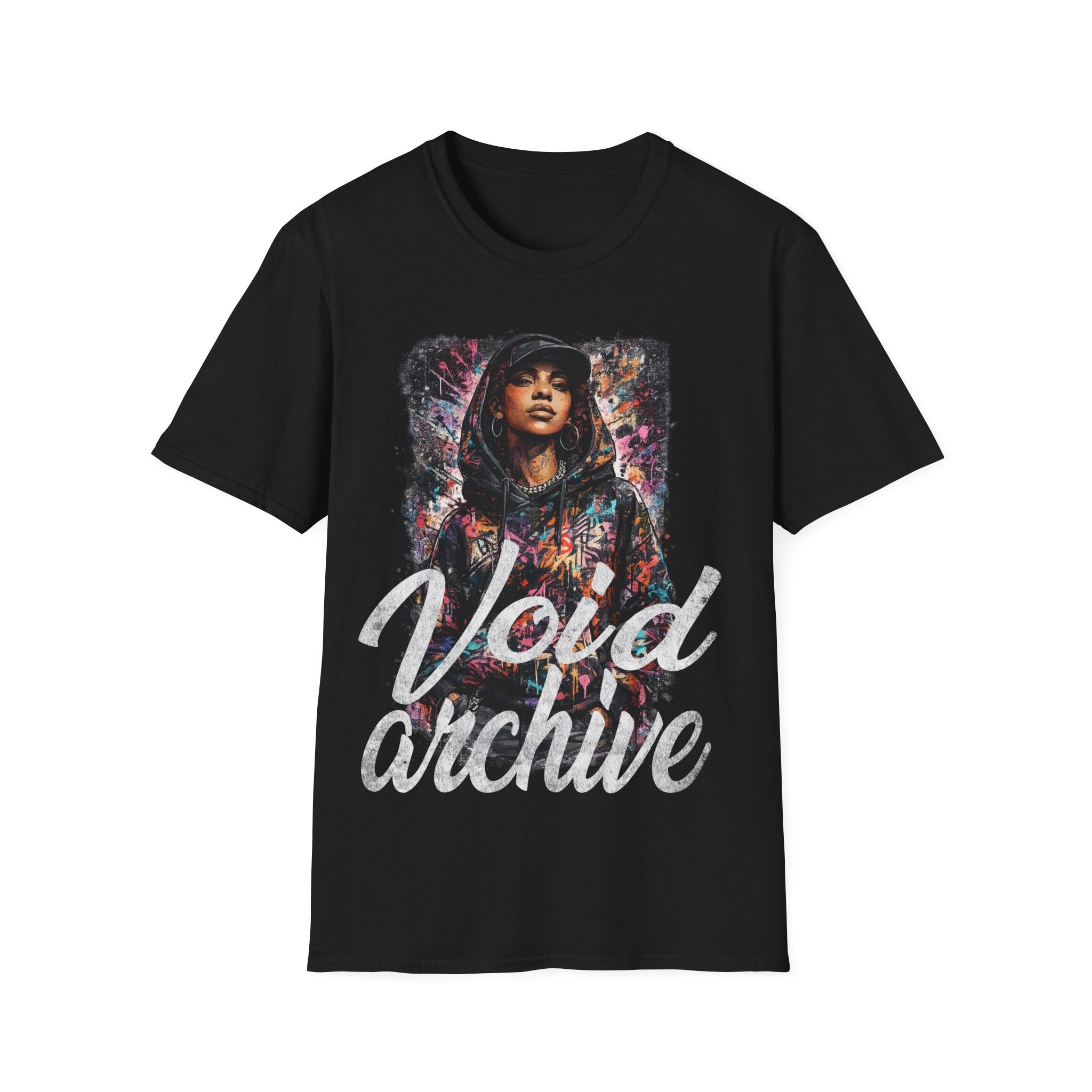 Graphic T-Shirt — 'Void Archive' Urban Portrait Streetwear