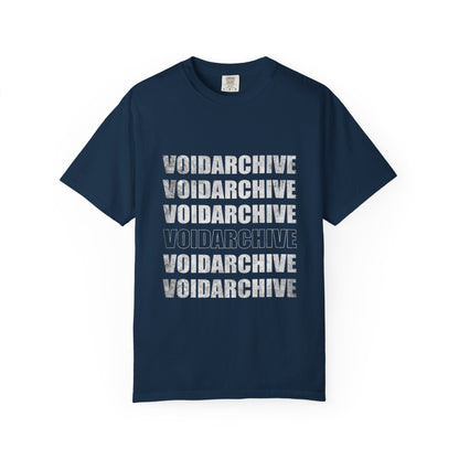 VoidArchive Graphic T-Shirt — Distressed Stacked Logo Tee