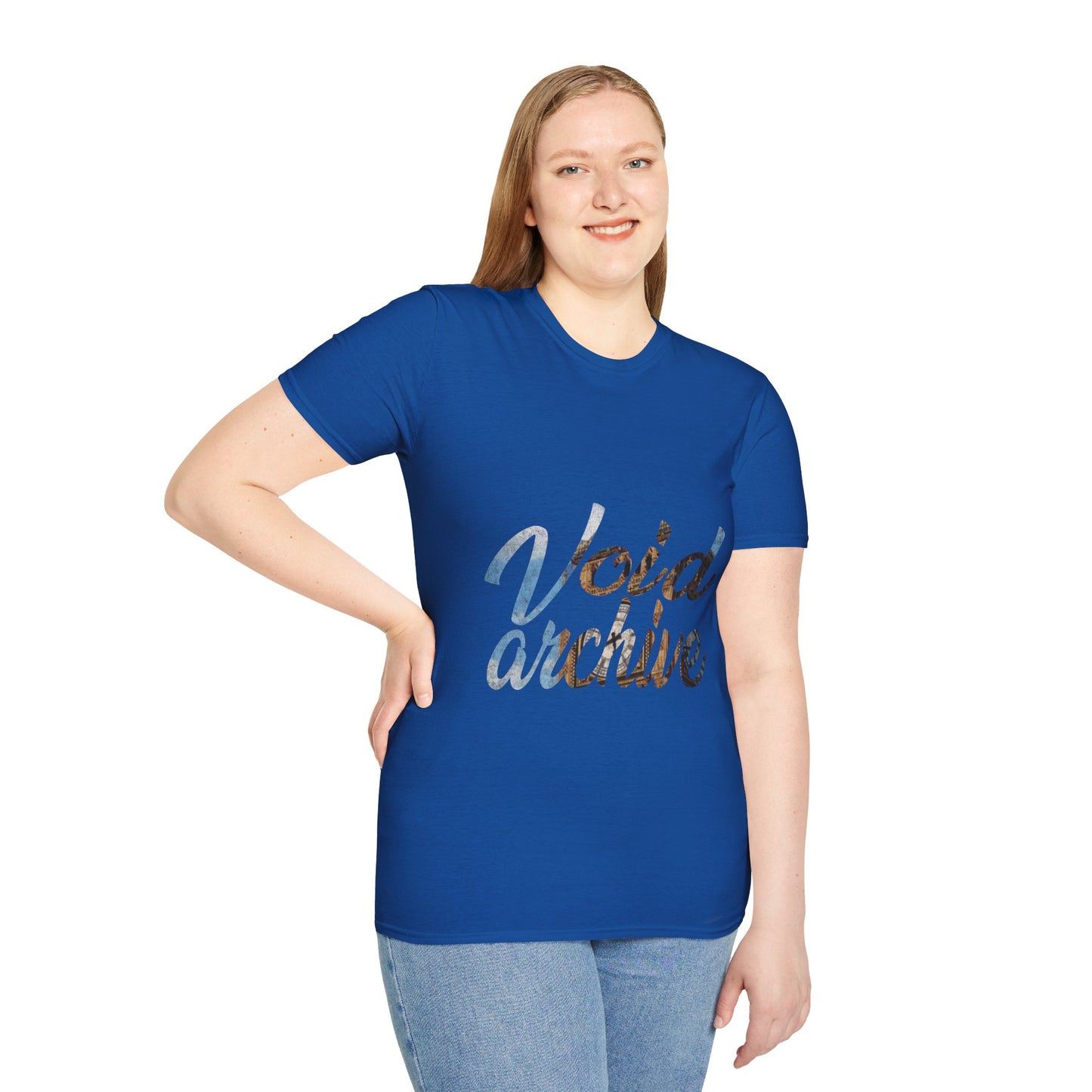 Void Archive T-Shirt — Abstract Script Graphic Tee