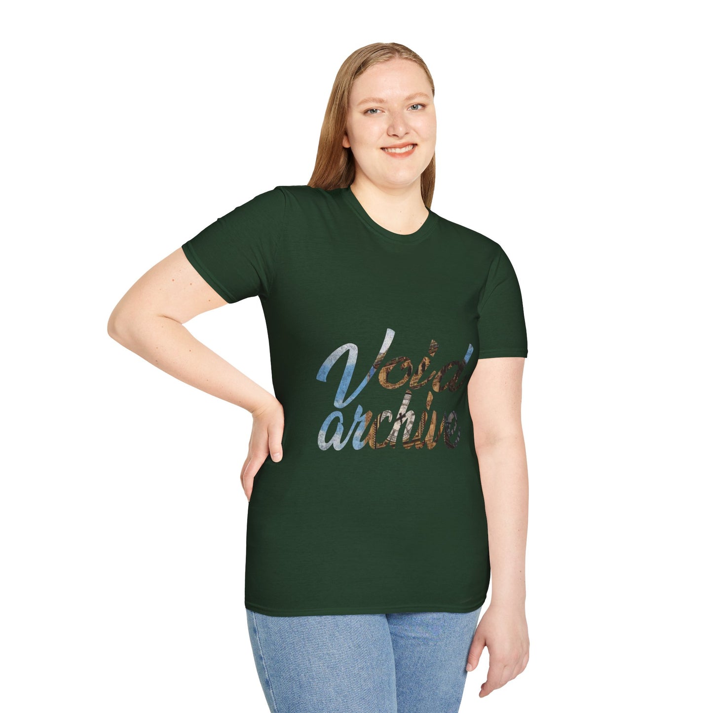 Void Archive T-Shirt — Abstract Script Graphic Tee