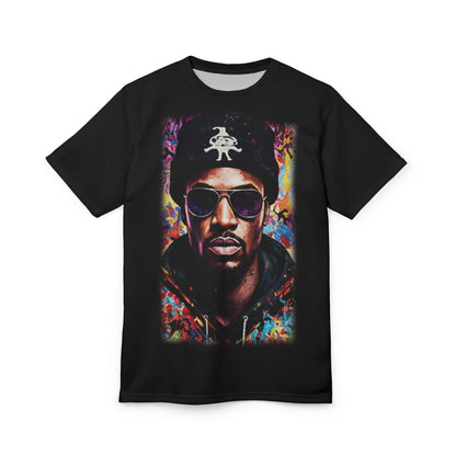 Street Art Portrait T-Shirt – Colorful Urban Rapper Graphic Tee